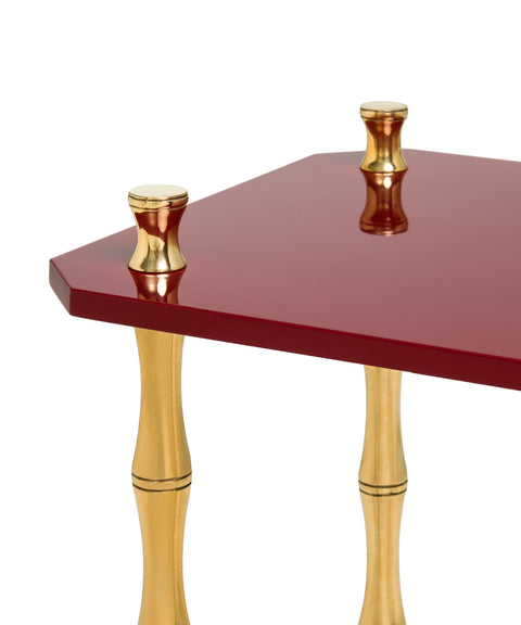 SMALL FREDDIE TABLE - BRASS